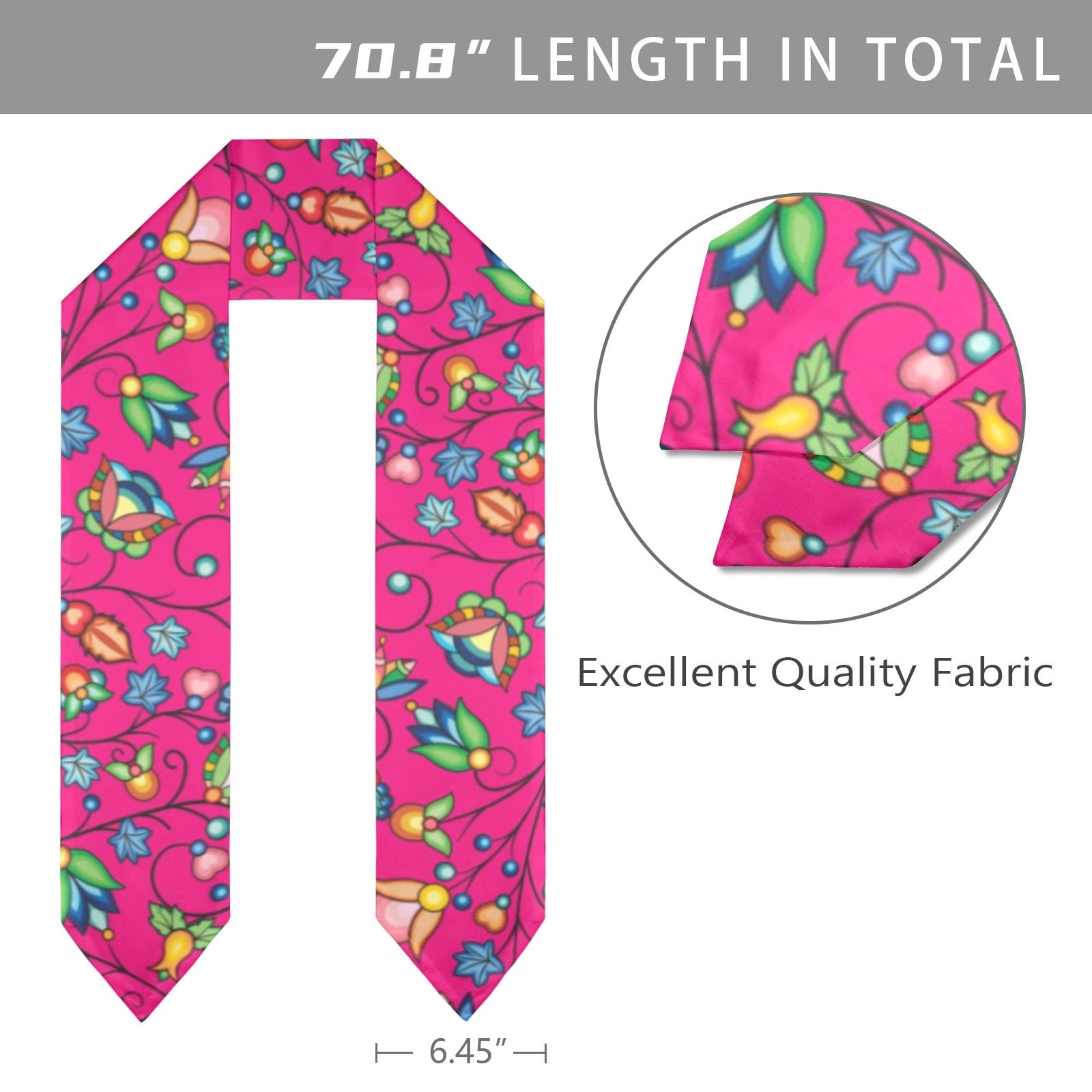 Prairie Plains Spirit Pink Graduation Stole