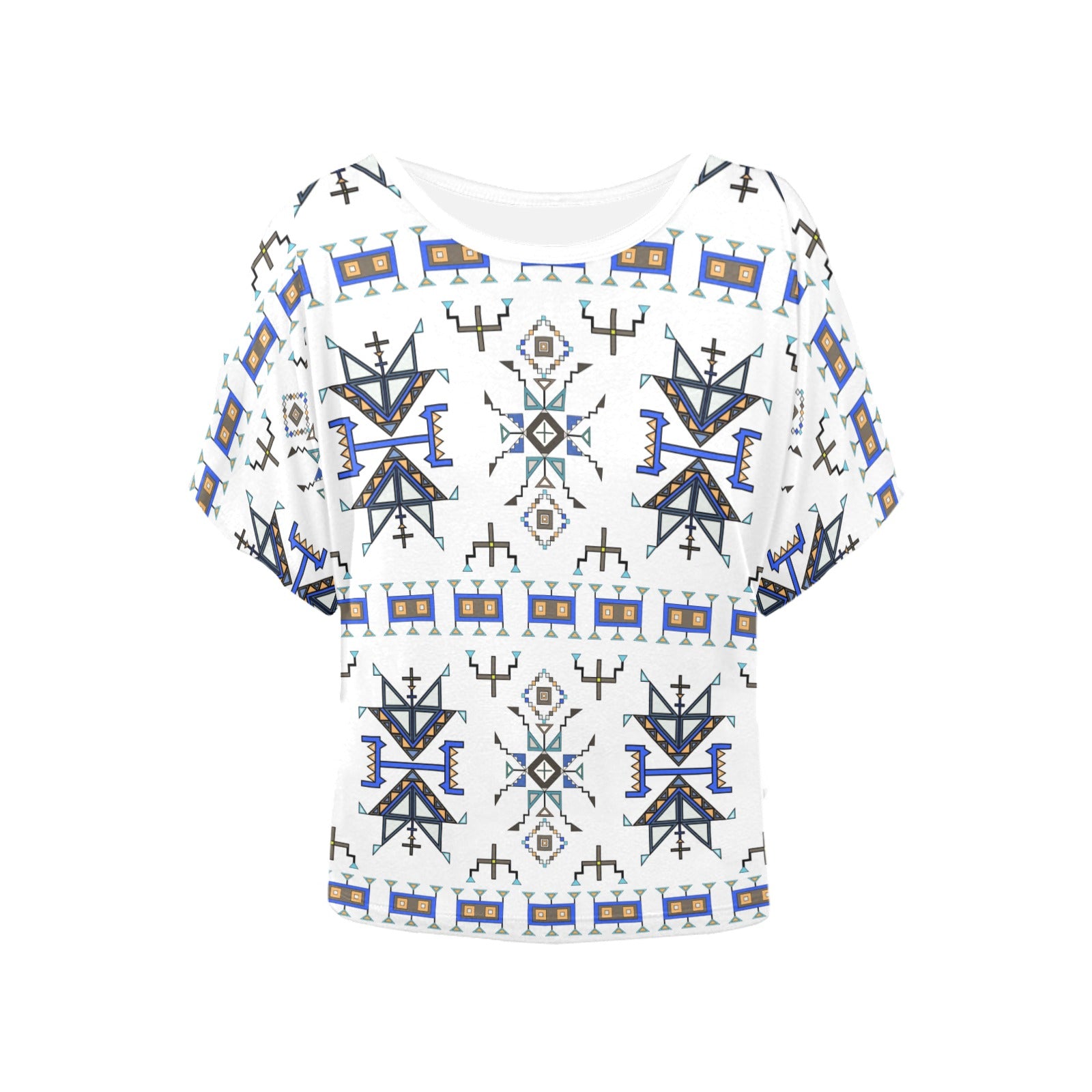 Eagle Strike White Women's Batwing-Sleeved Blouse T shirt