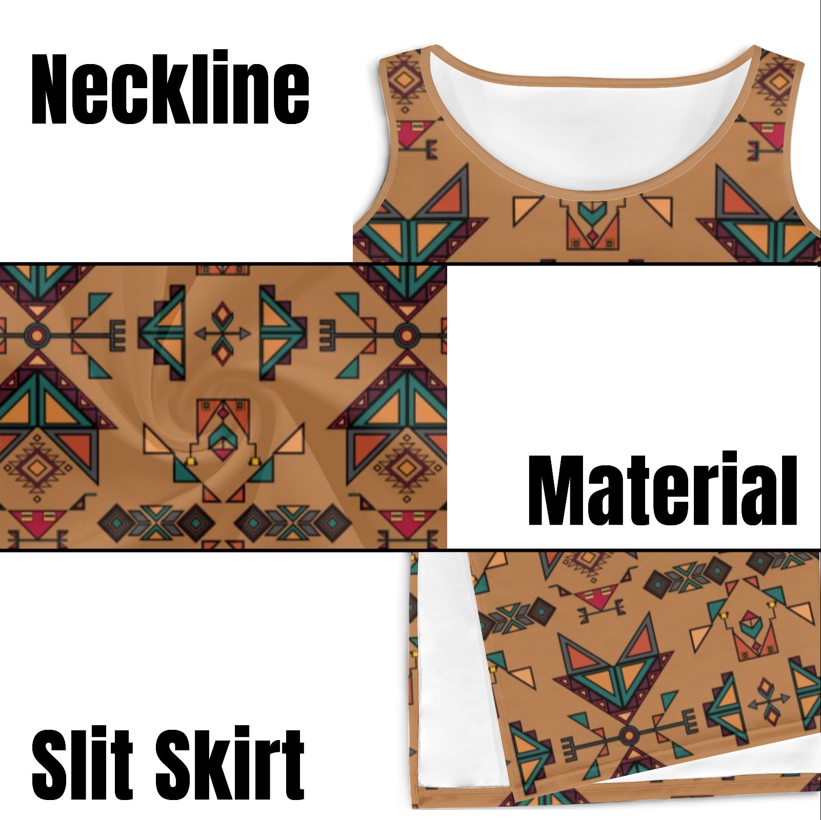 Arrow dawn Brown Phaedra Sleeveless Open Fork Long Dress