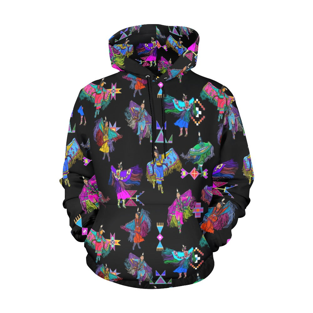 Women's Fancy Dancers Black Hoodie for Men (USA Size)