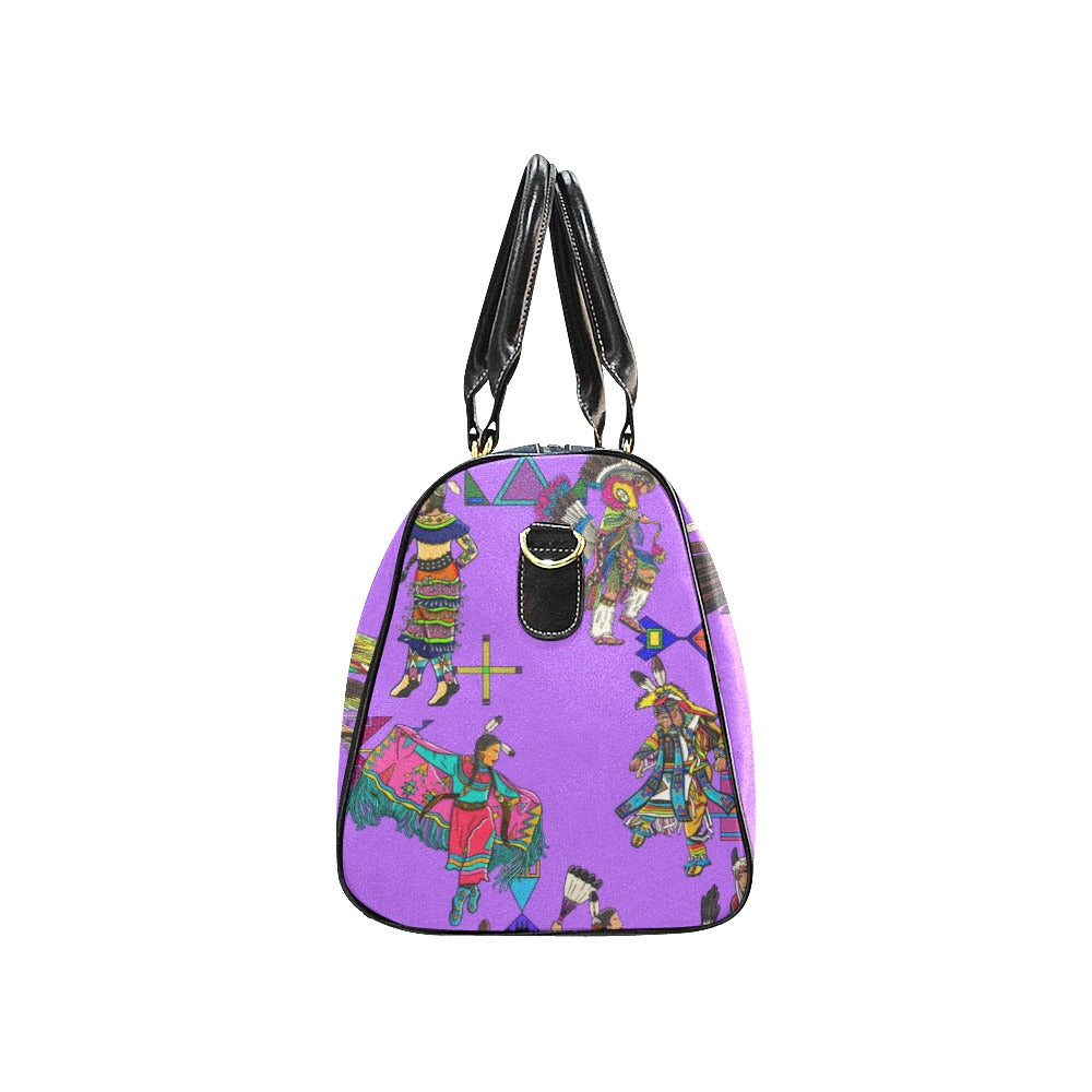 Grand Entry Dancers Purple Waterproof Travel Bag/Small