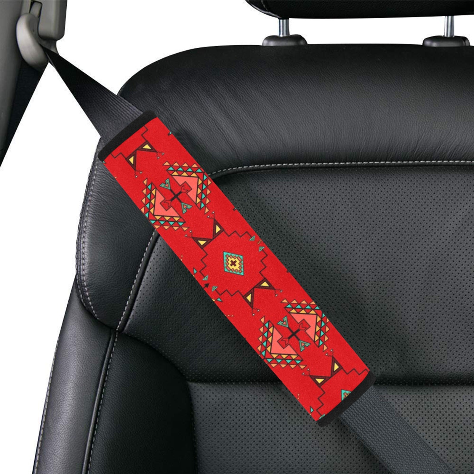 Thunder Flight Red Car Seat Belt Cover 7''x12.6'' (Pack of 2)