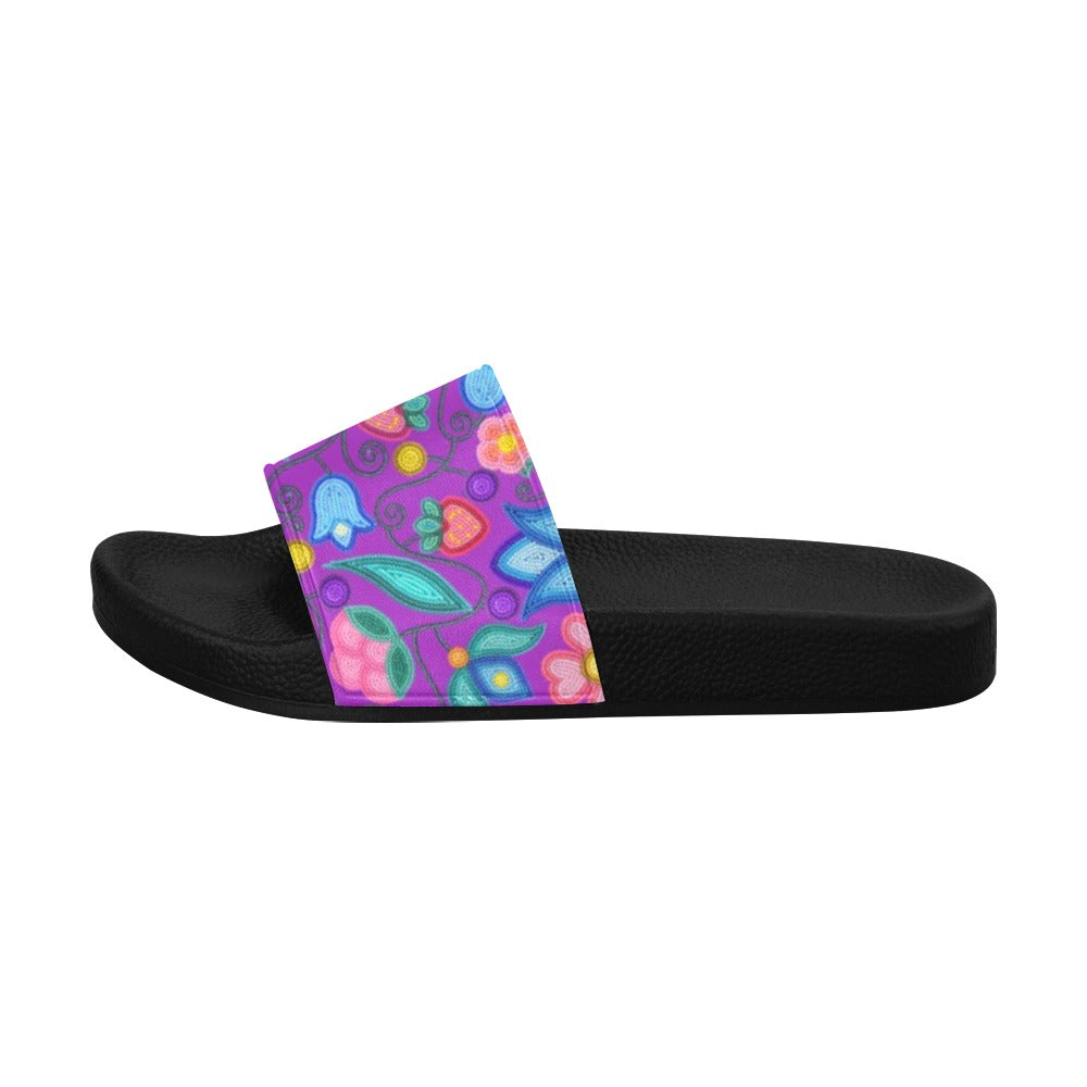 Sweet Offering Purple Men's Slide Sandals