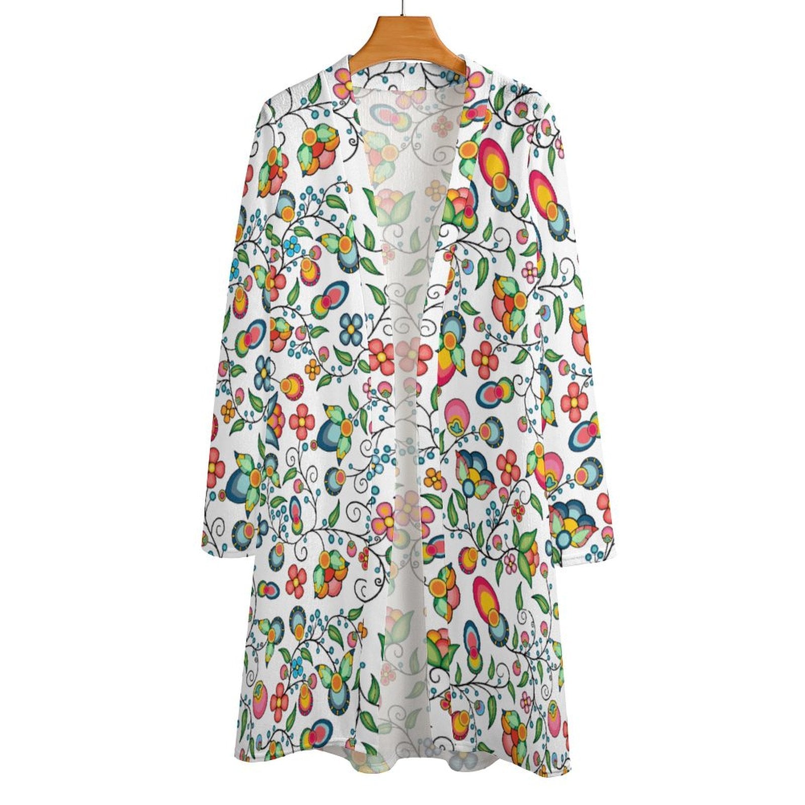 Floral Bounty White Cardigan