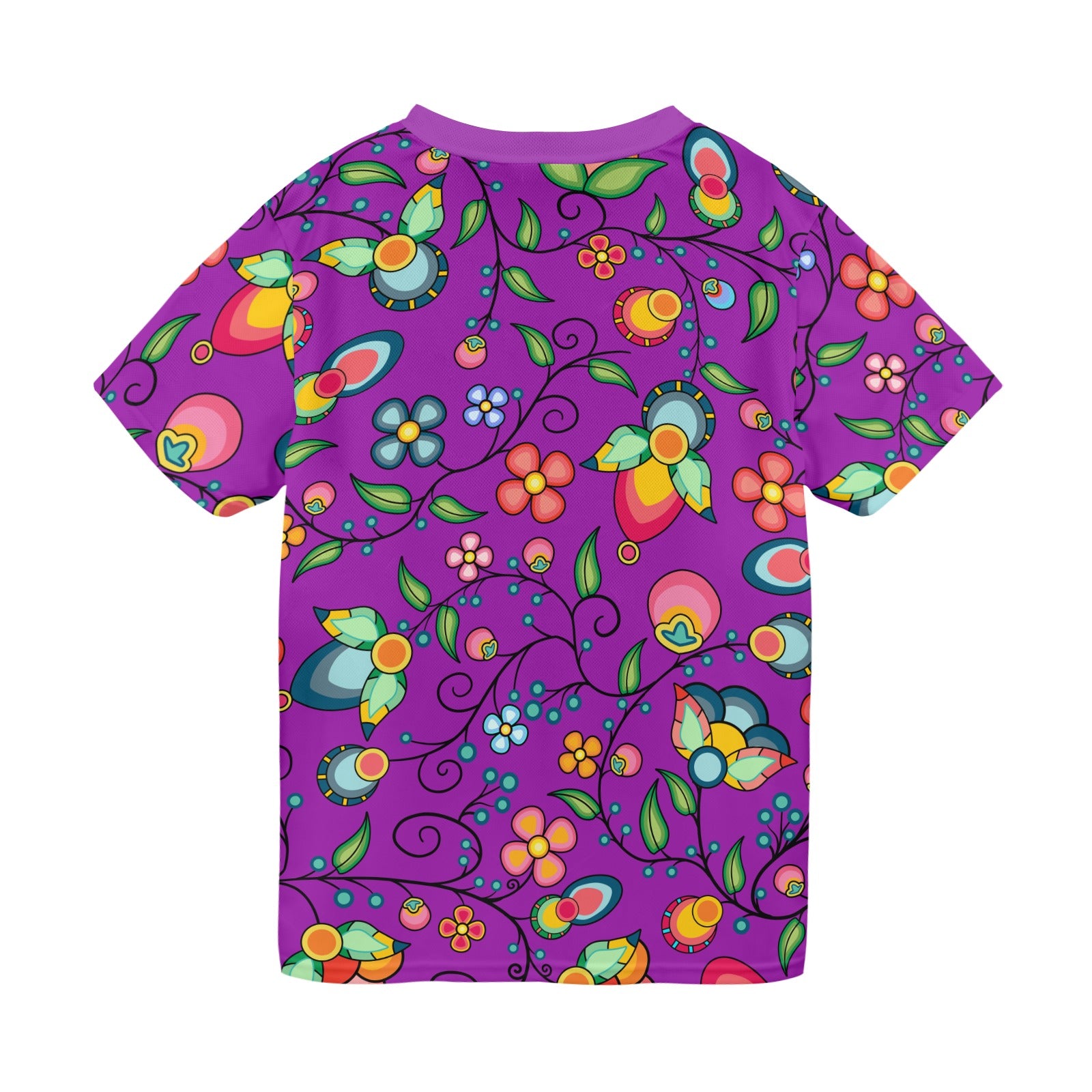 Floral Bounty Purple T-shirt for Men