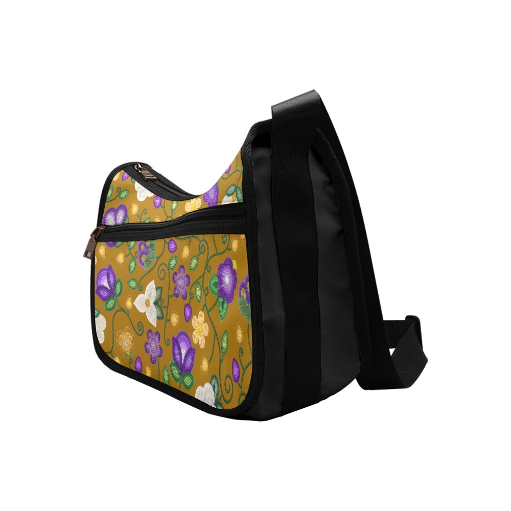 Midnight Moss Bloom Toffee Crossbody Bag