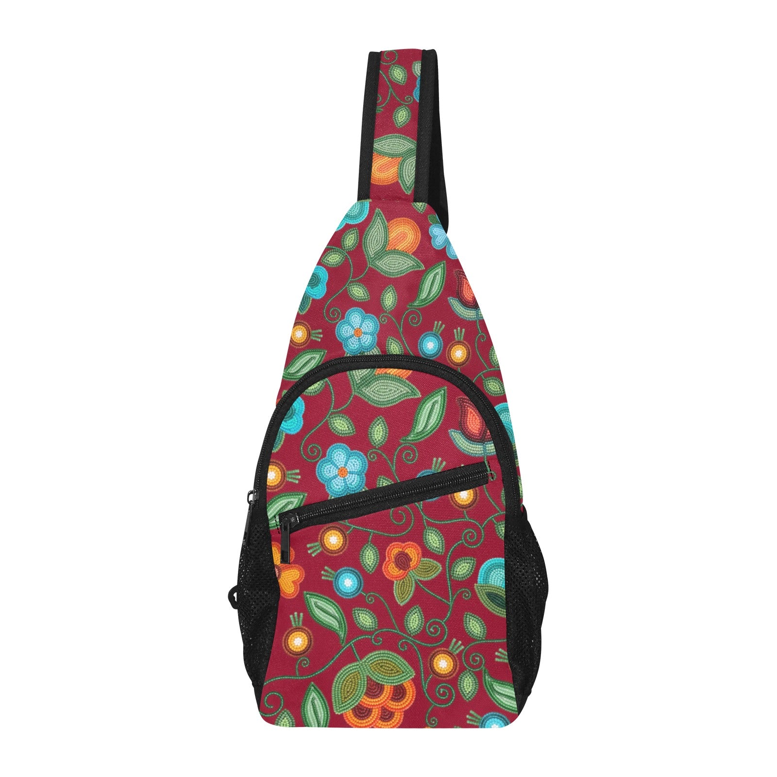 Prairie Fire Petals Red Chest Bag