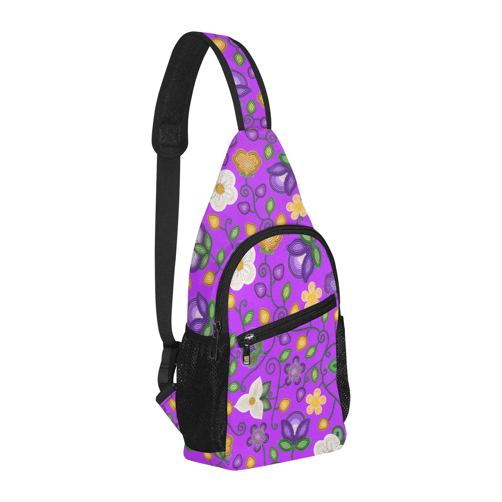 Midnight Moss Bloom Purple Chest Bag