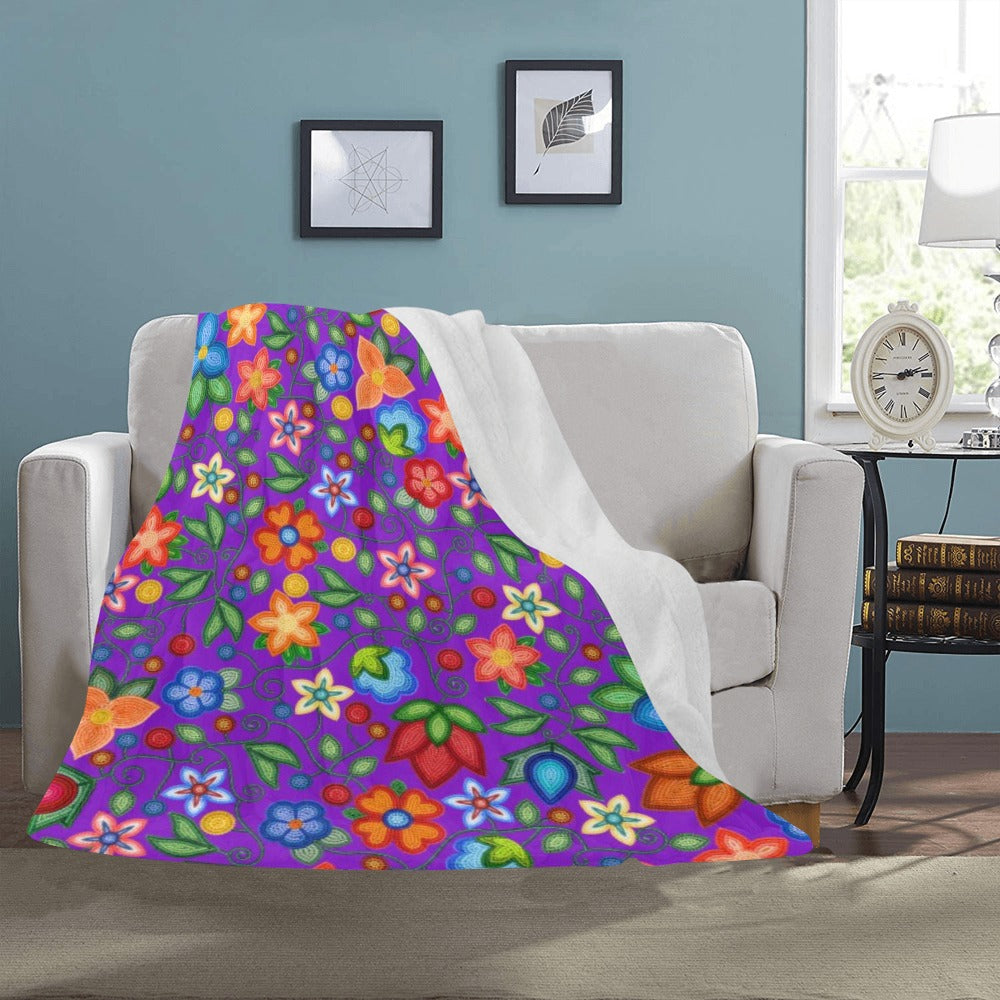 Morning Harmony Purple Ultra-Soft Micro Fleece Blanket 50"x60"