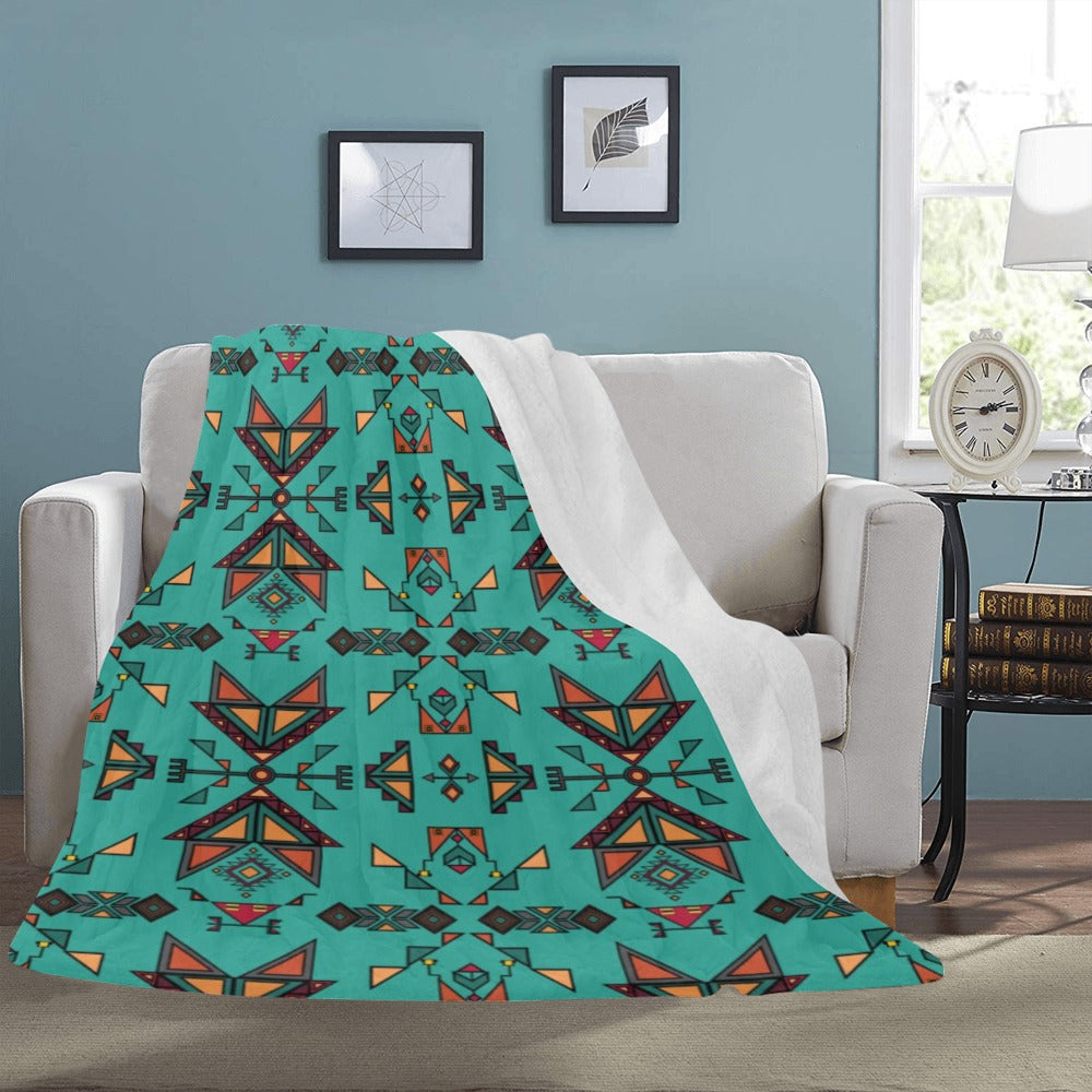 Arrow dawn Turquoise Ultra-Soft Micro Fleece Blanket 60"x80"