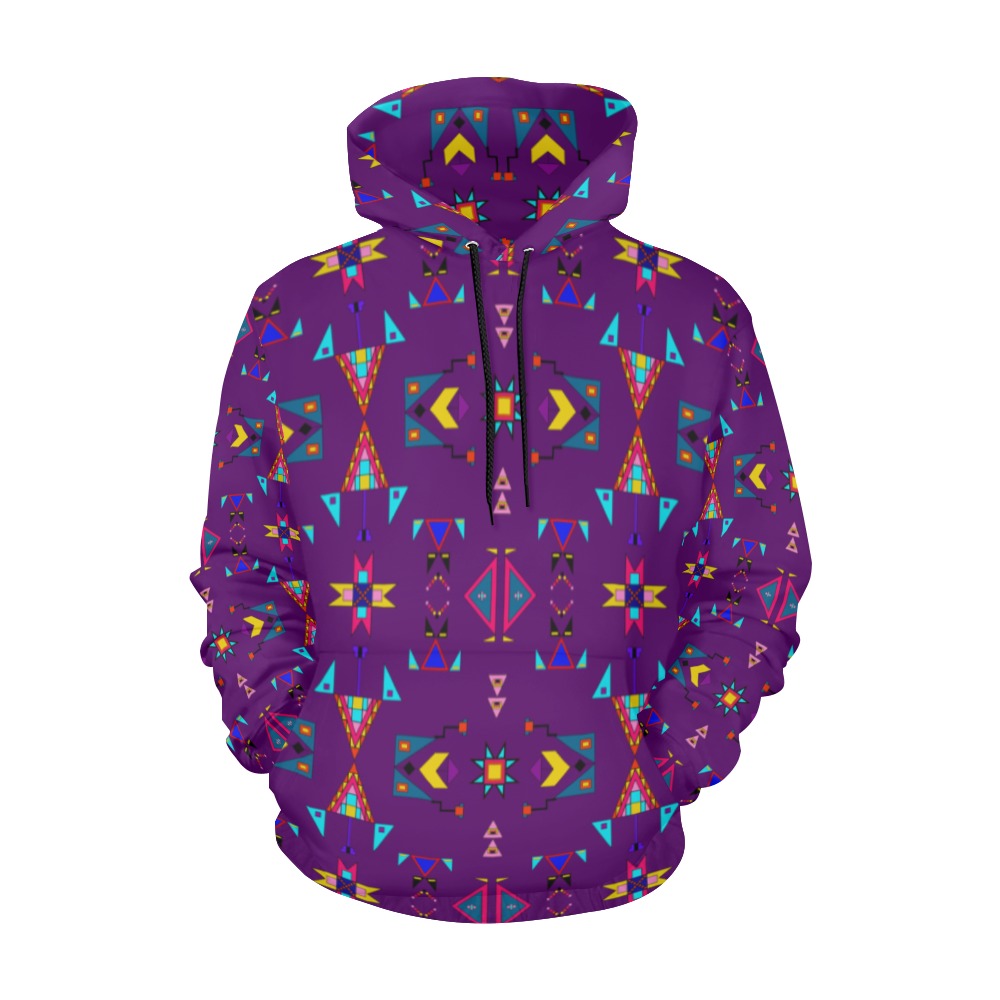 Enemy Territory Berry Hoodie for Women (USA Size)