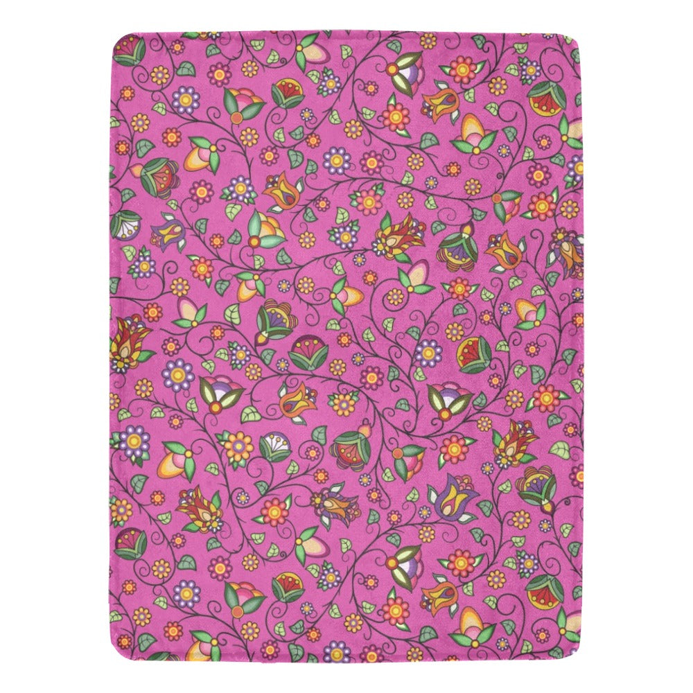 Heartbeat Petals Pink Ultra-Soft Micro Fleece Blanket 60"x80"