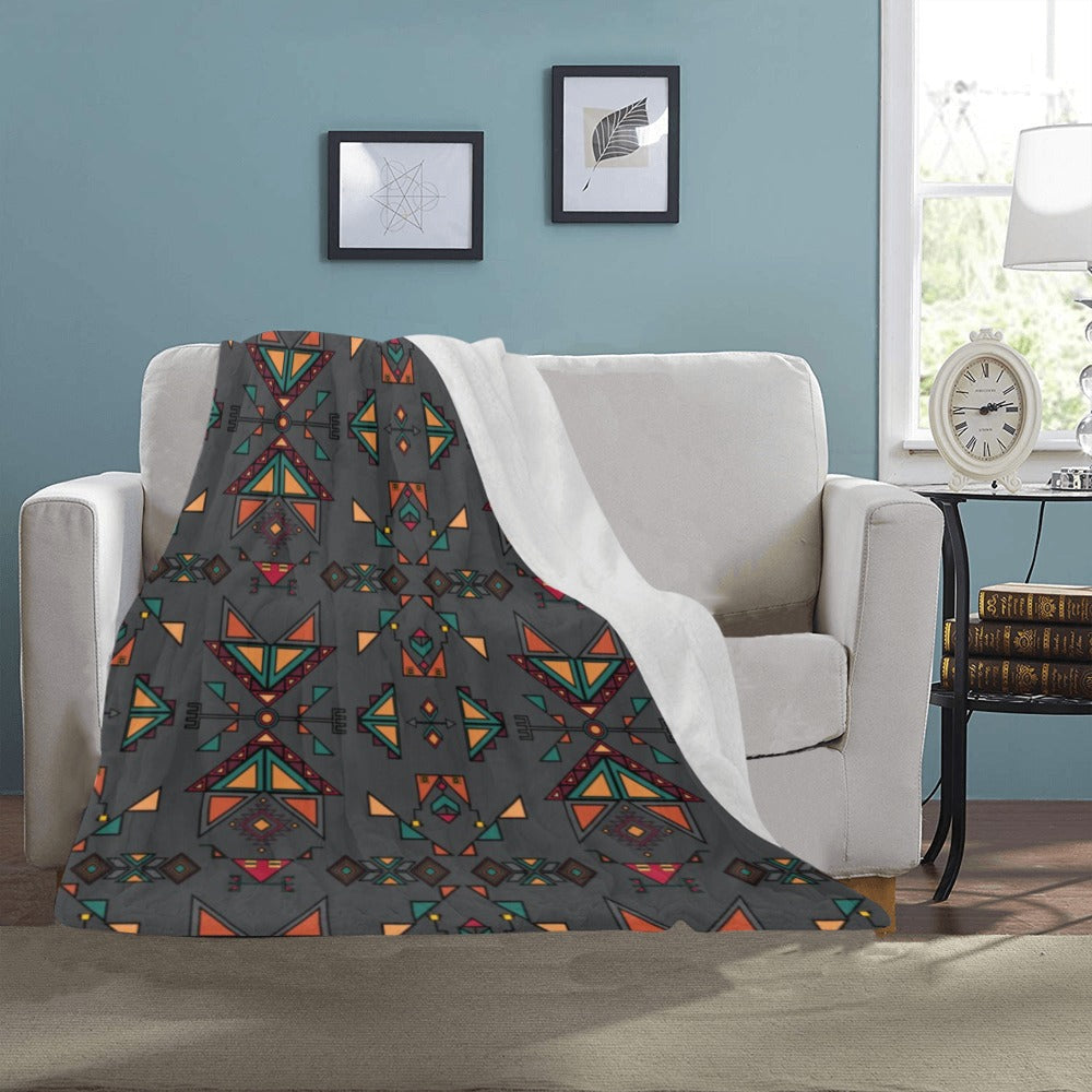 Arrow dawn Gray Ultra-Soft Micro Fleece Blanket 40"x50"