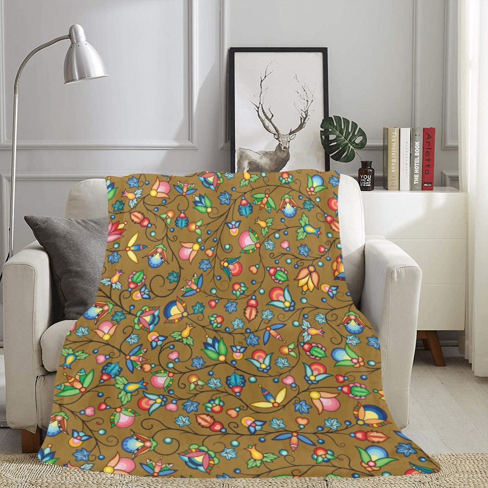 Prairie Plains Spirit Fall Leaves Ultra-Soft Micro Fleece Blanket 60"x80"
