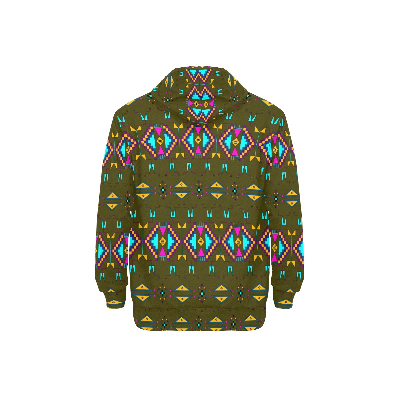 Rite of Passage Olive Men's Long Sleeve Fleece Hoodie