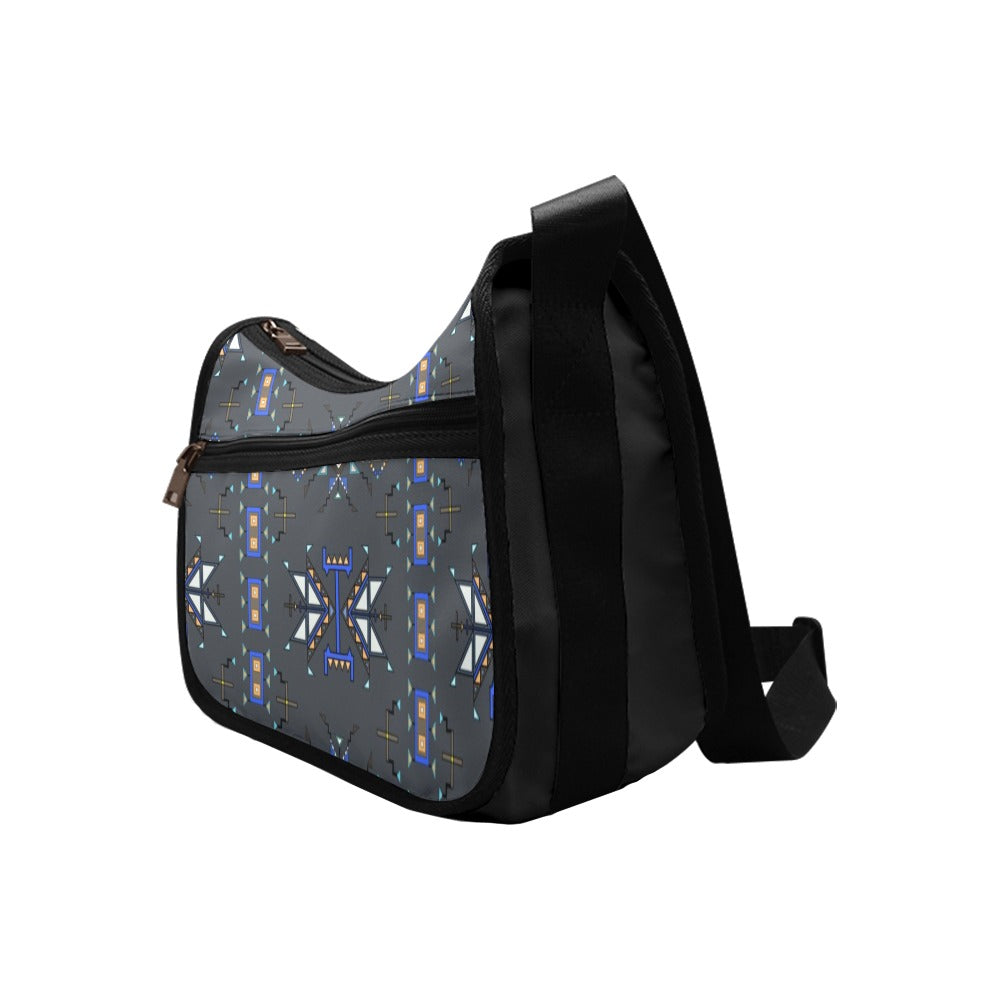 Eagle Strike Fabric Gray Crossbody Bag