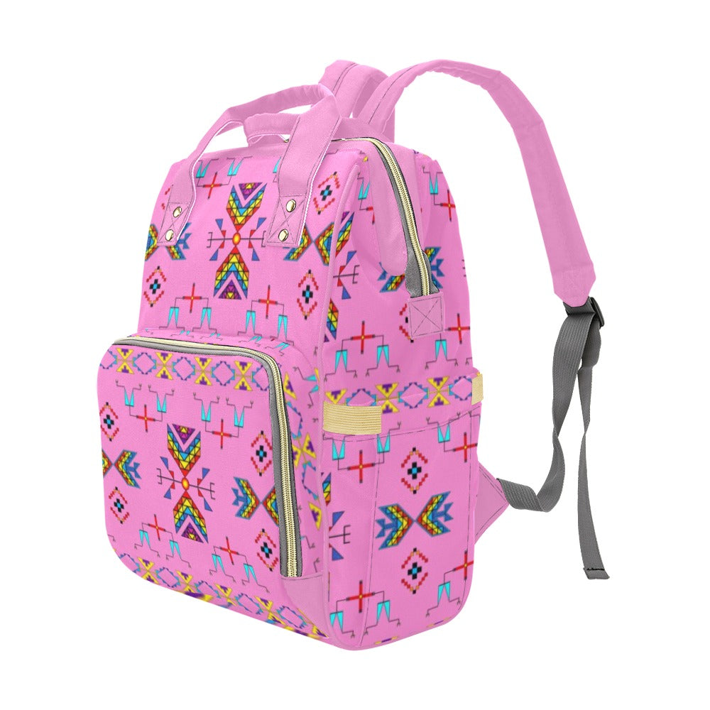Rainy Chief Rainbow Blush Multi-Function Diaper Backpack/Diaper Bag