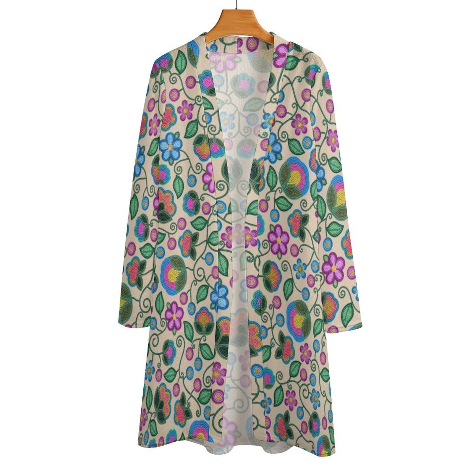 Turquoise Sunbeam Cream Cardigan
