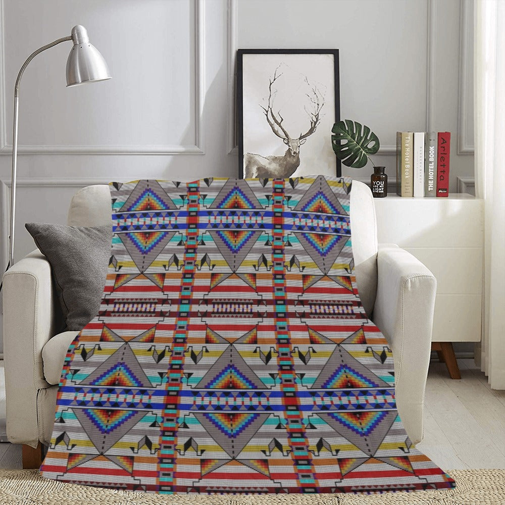 Medicine Blessing White Ultra-Soft Micro Fleece Blanket 60"x80"