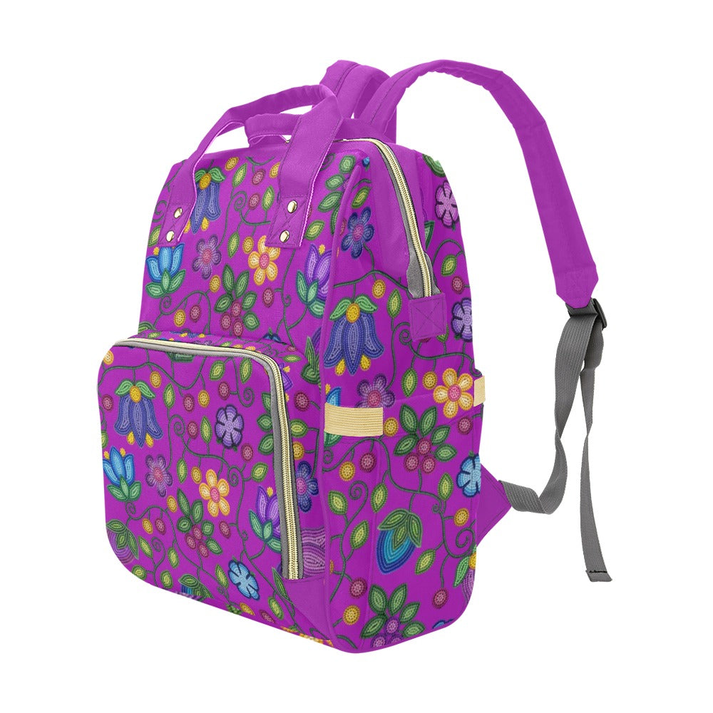 Bloom Uplift Purple Multi-Function Diaper Backpack/Diaper Bag