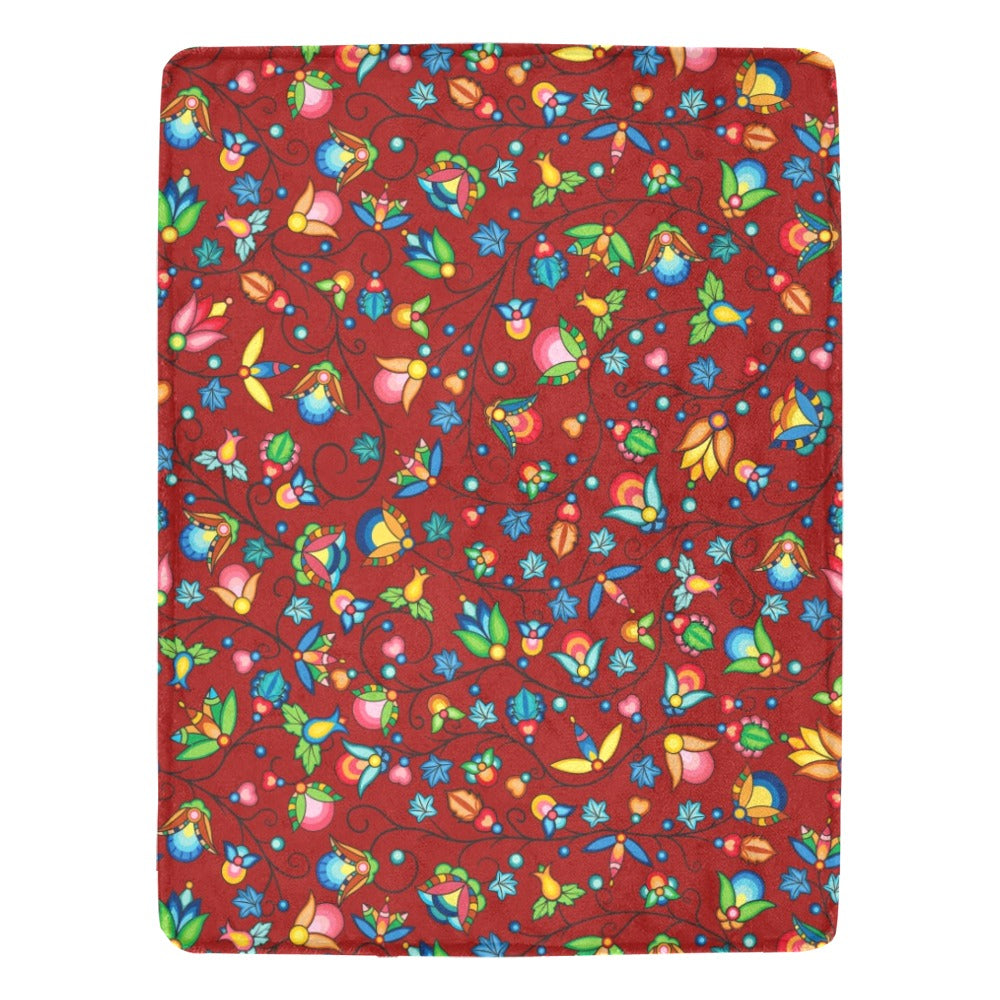 Prairie Plains Spirit Red Ultra-Soft Micro Fleece Blanket 60"x80"