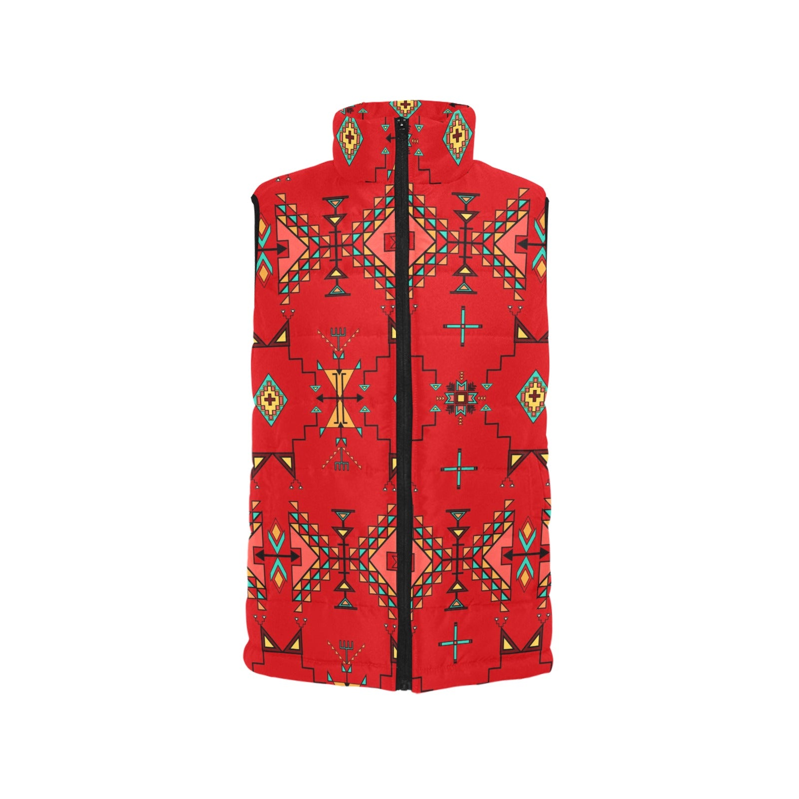 Thunder Flight Red Women's Padded Vest Jacket
