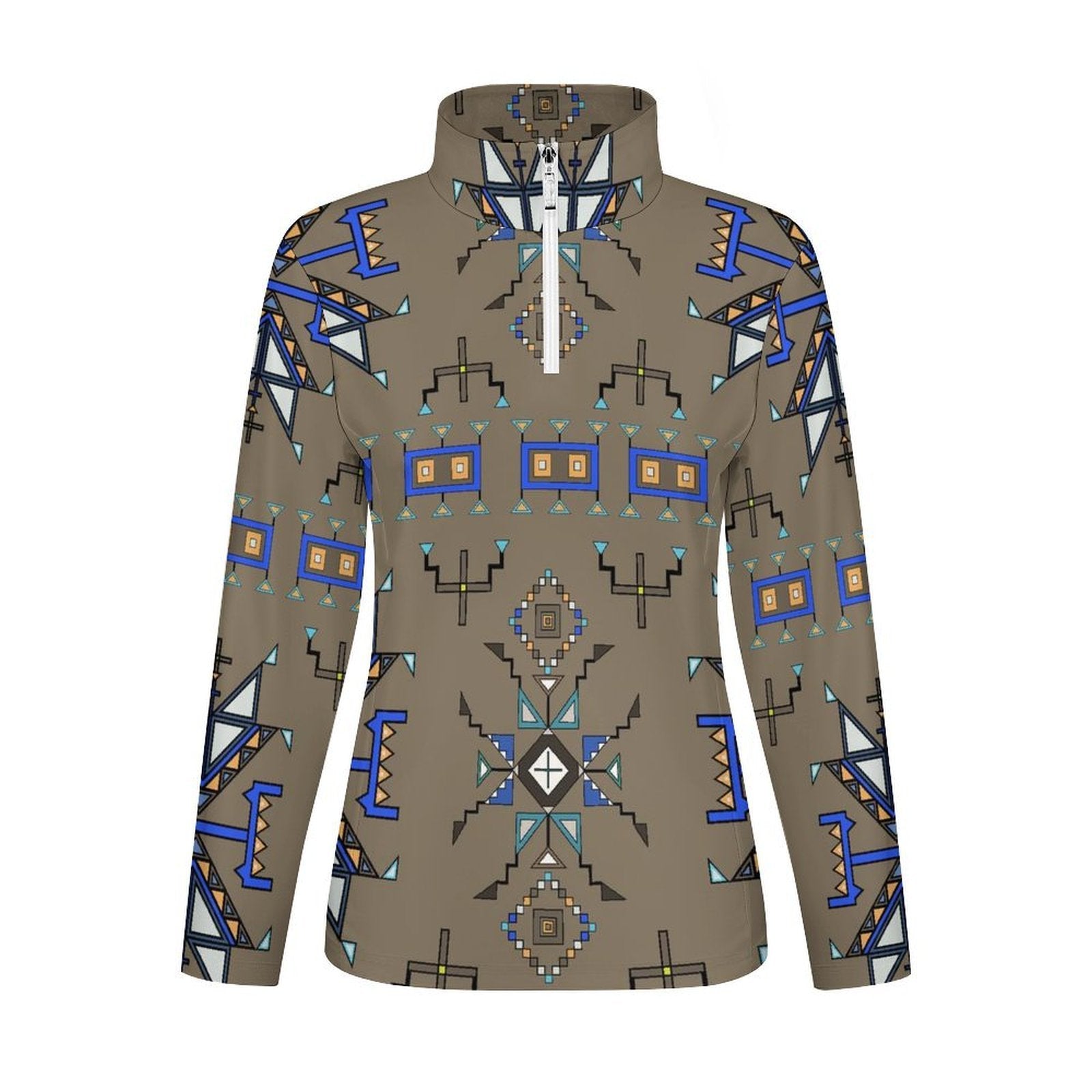 Eagle Strike Brown Long Sleeve Yoga Shirt