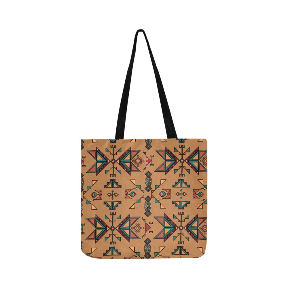 Arrow Dawn Brown Reusable Shopping Bag (Two sides)
