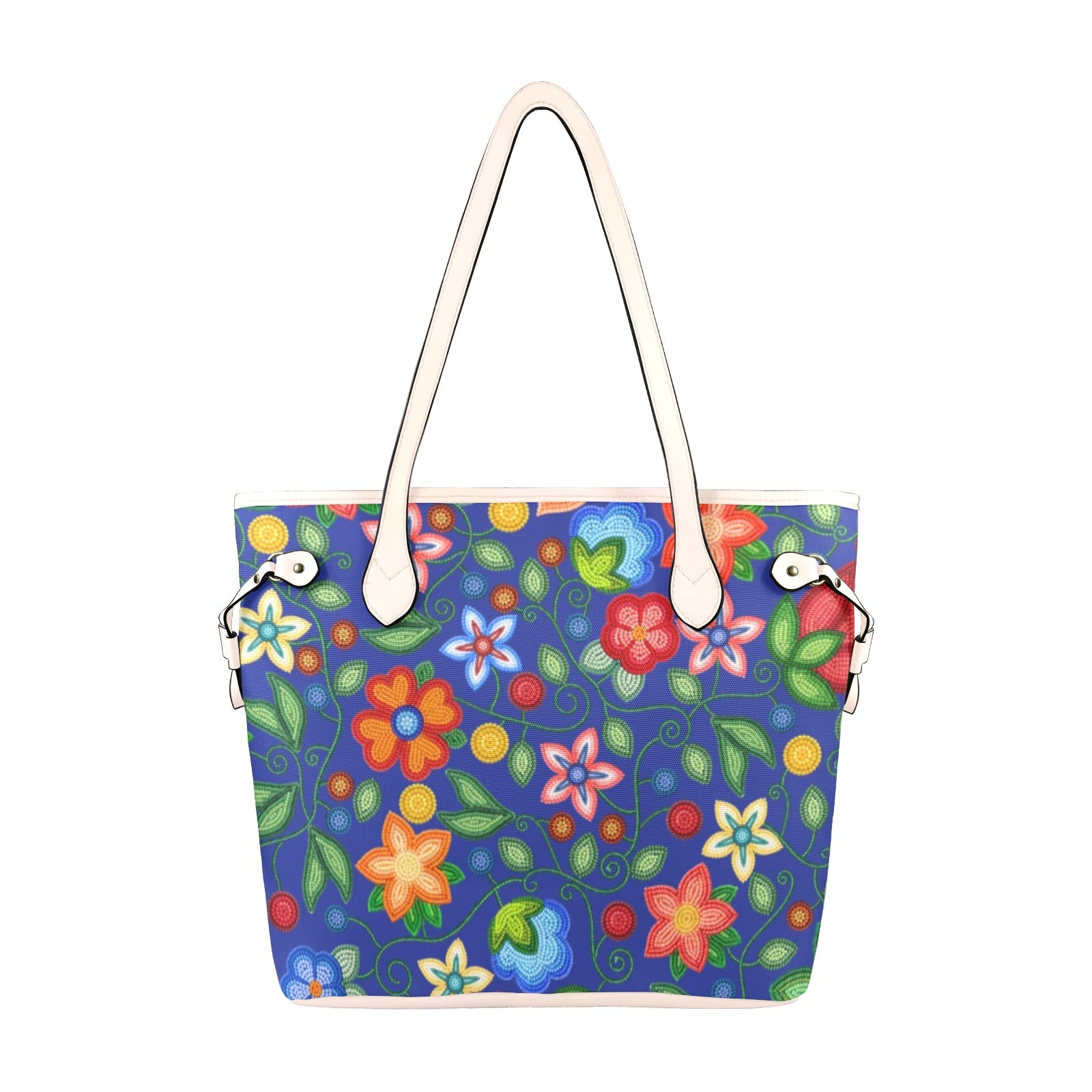 Morning Harmony Sapphire Clover Canvas Tote Bag