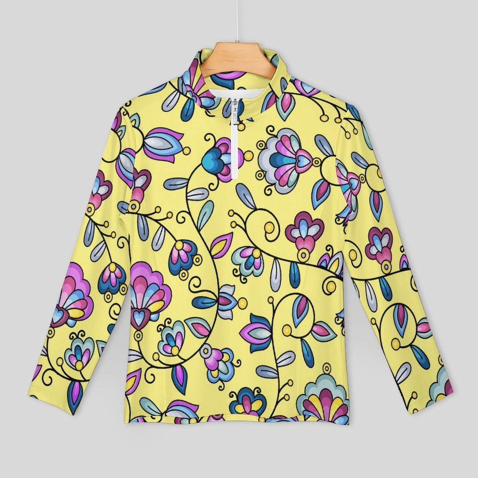 Autumn Bundle Blessing Yellow Long Sleeve Yoga Shirt