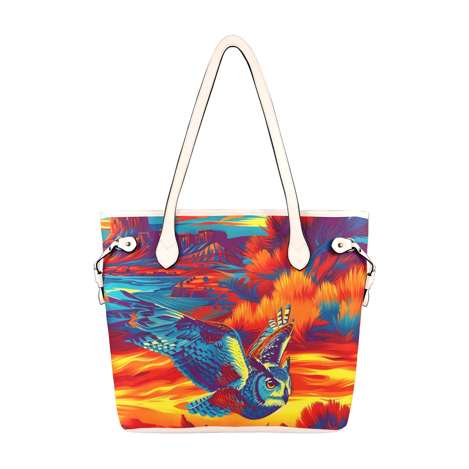 Owl on the Prowl Clover Canvas Tote Bag