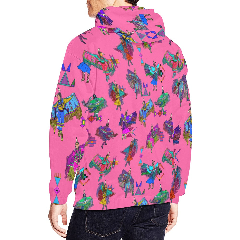Women's Fancy Dancers Pink Hoodie for Men (USA Size)
