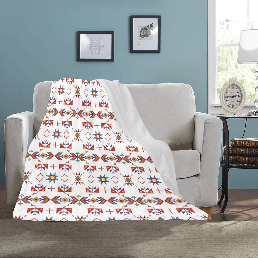 Scattered Generations White Ultra-Soft Micro Fleece Blanket 40"x50"