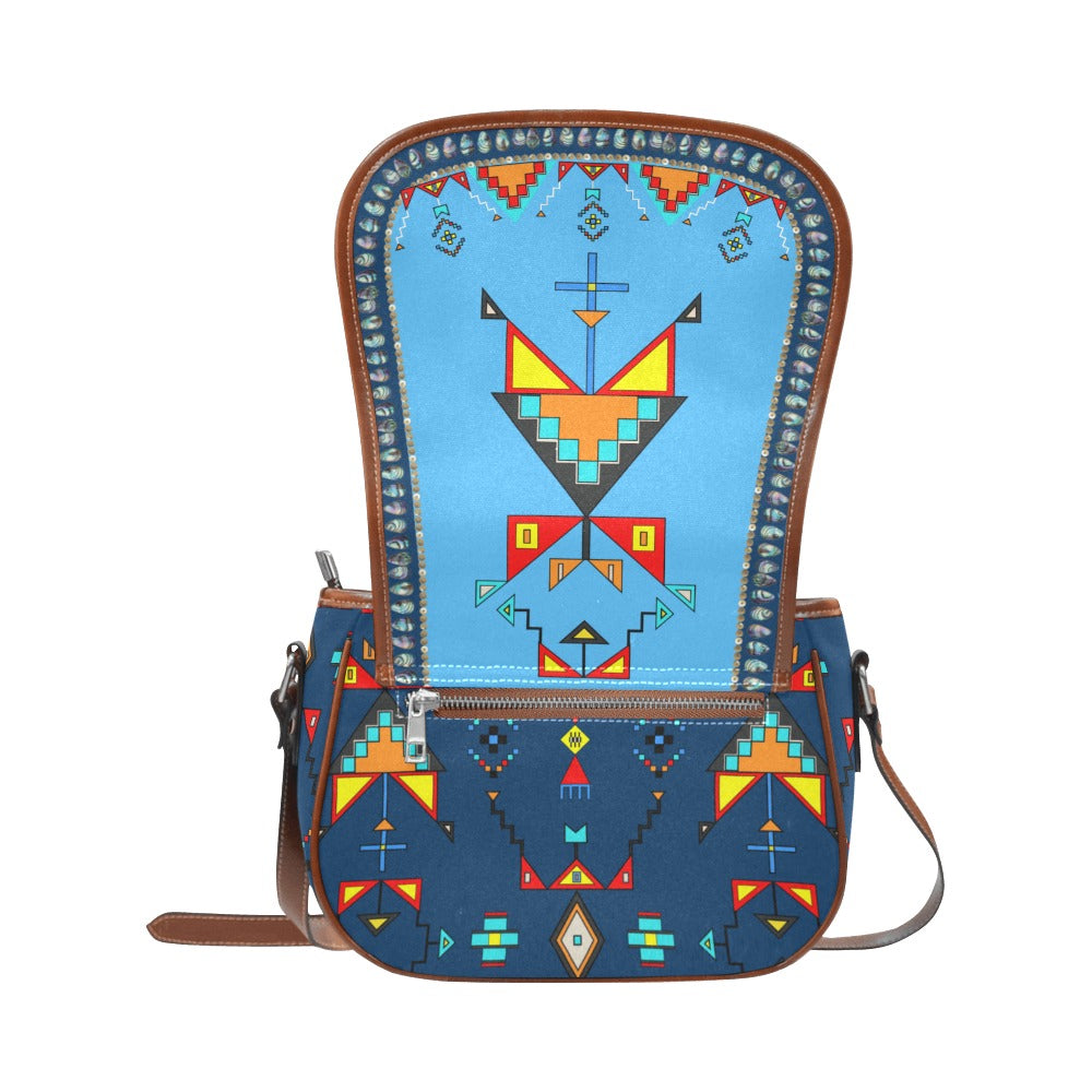 Sentinel of the Plains Turquoise Saddle Bag/Large