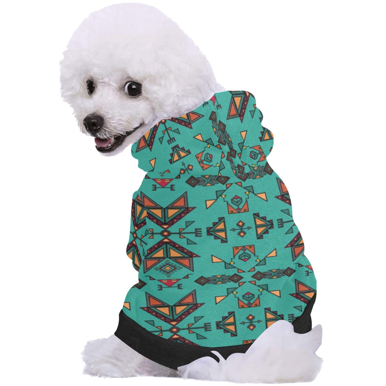Arrow dawn Turquoise Pet Dog Hoodie