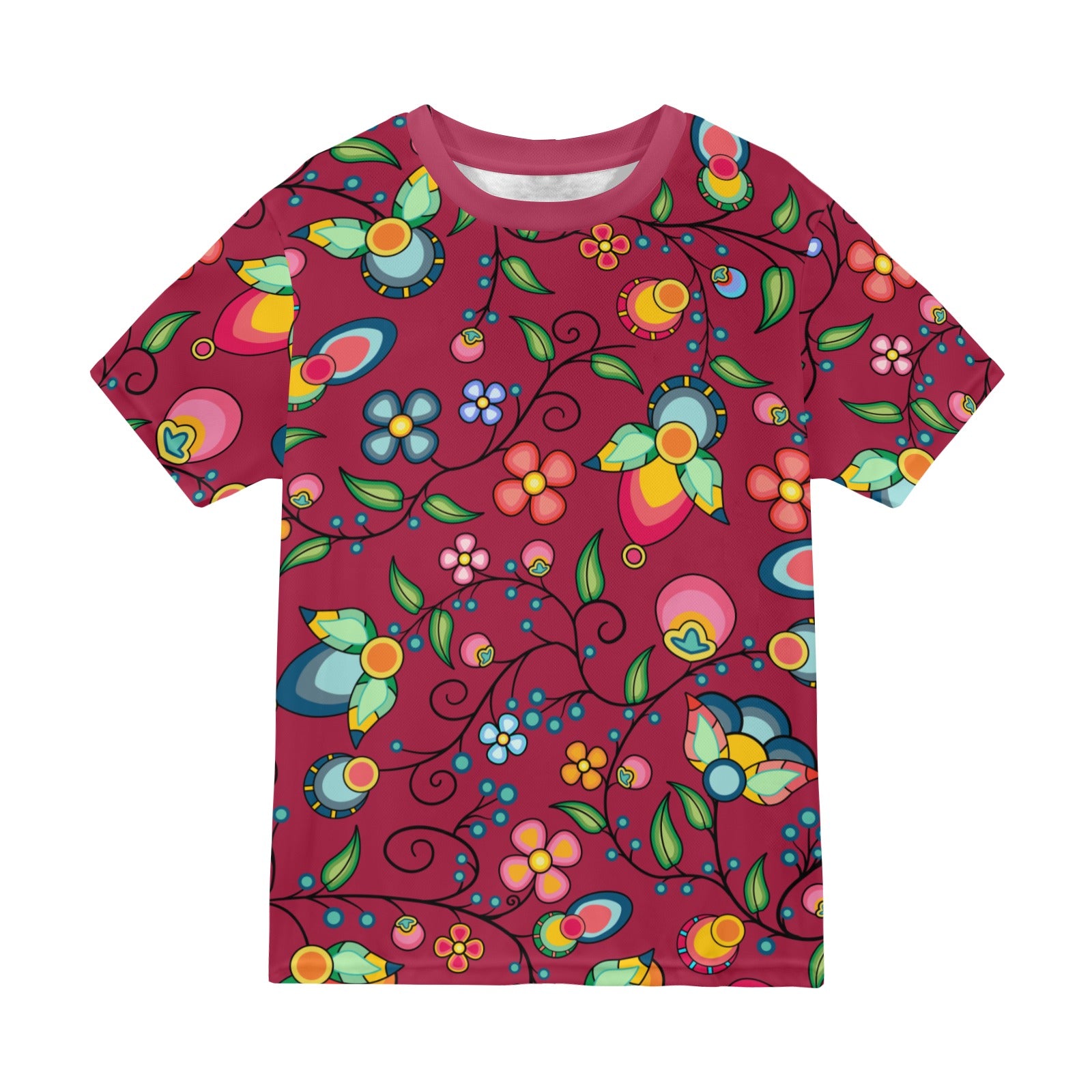 Floral Bounty Magenta T-shirt for Men