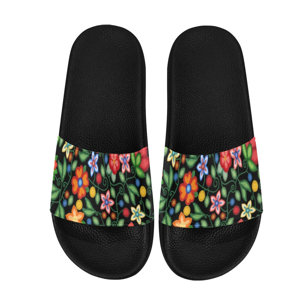 Morning Harmony Black Women's Slide Sandals