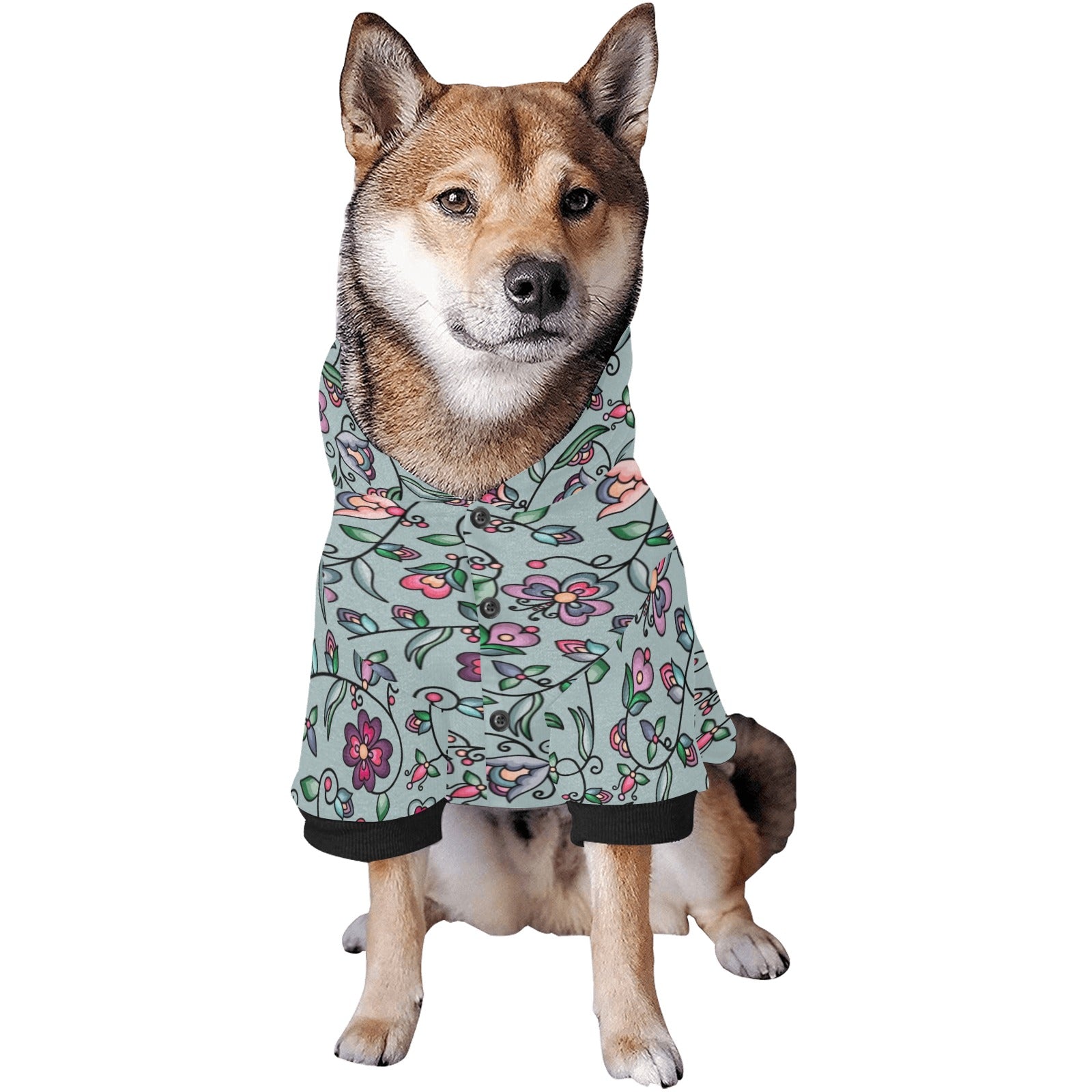 Amber Evening Garland Turquoise Pet Dog Hoodie