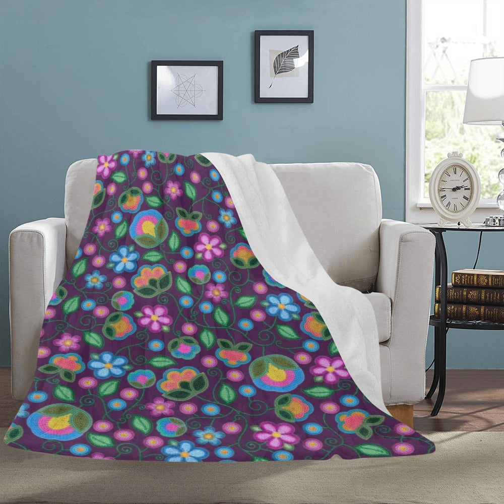 Turquoise Sunbeam Violet Ultra-Soft Micro Fleece Blanket 60"x80"