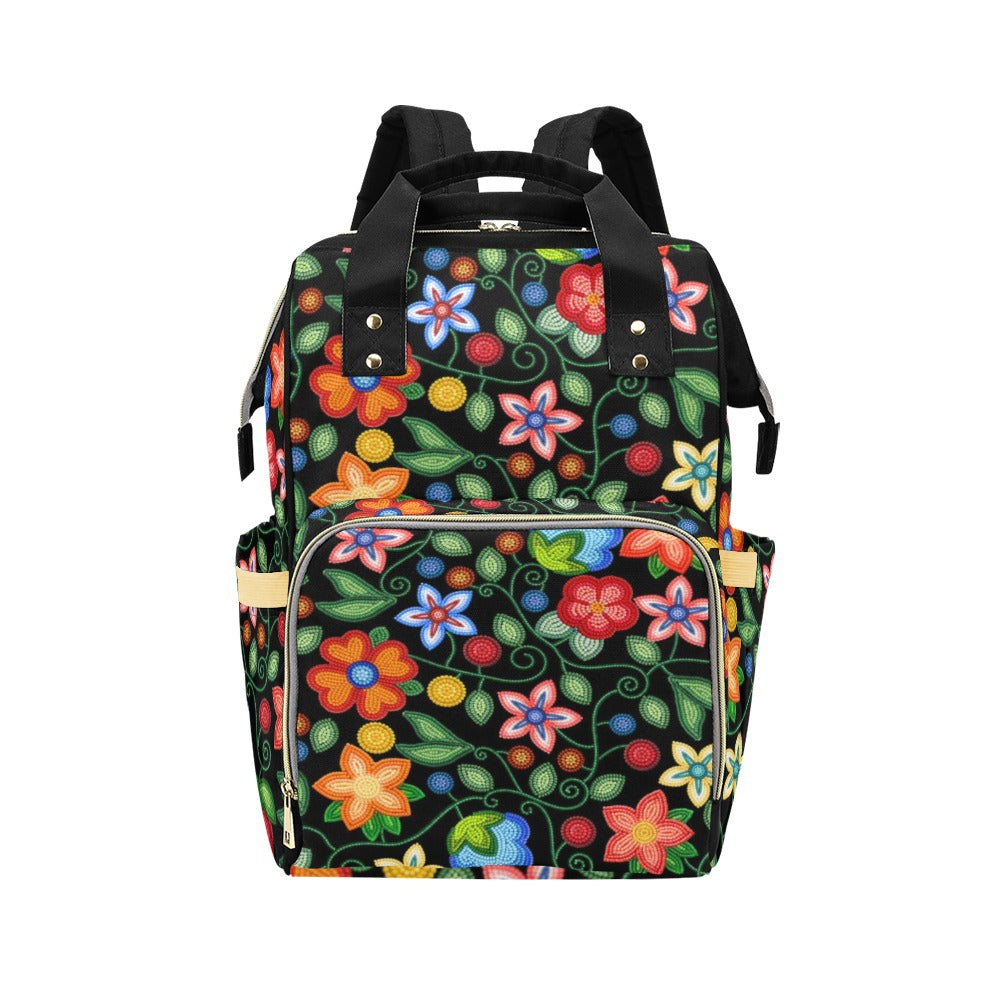 Morning Harmony Black Multi-Function Diaper Backpack/Diaper Bag