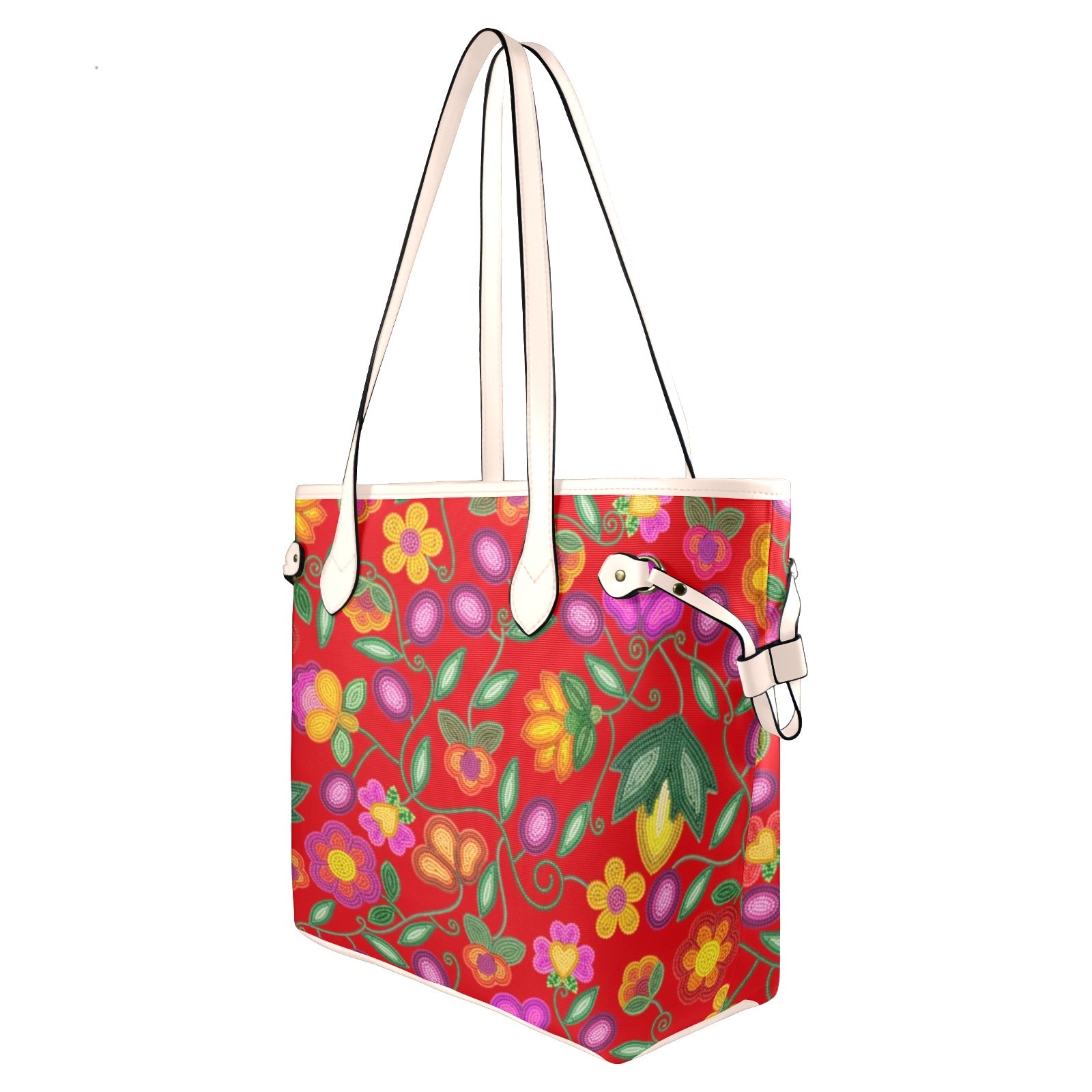 Boreal Bounty Red Clover Canvas Tote Bag
