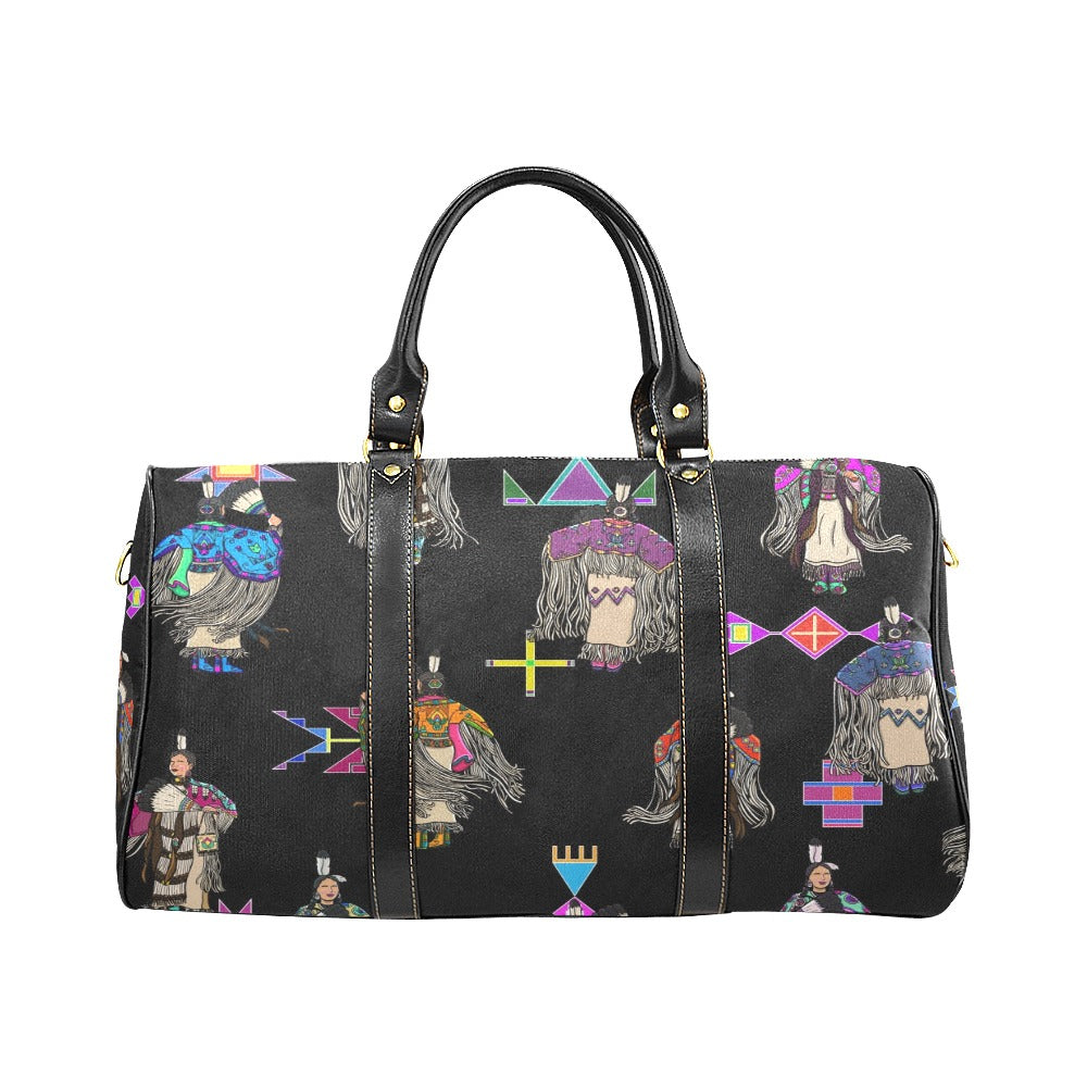 Women's Tradish Dancers Black Waterproof Travel Bag/Small