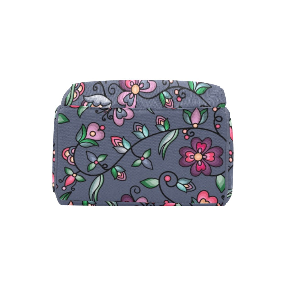 Amber Evening Garland Blue Multi-Function Diaper Backpack/Diaper Bag