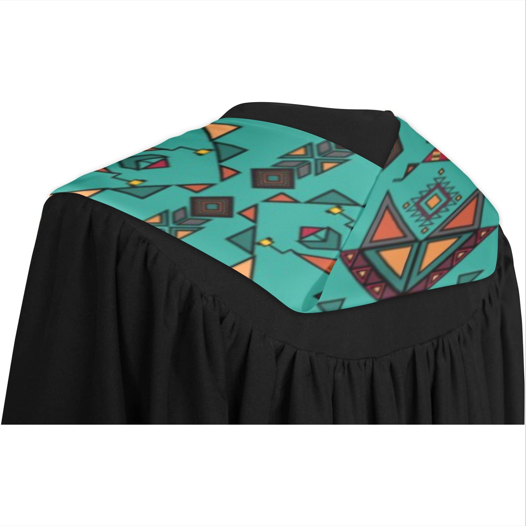Arrow Dawn Turquoise Graduation Stole