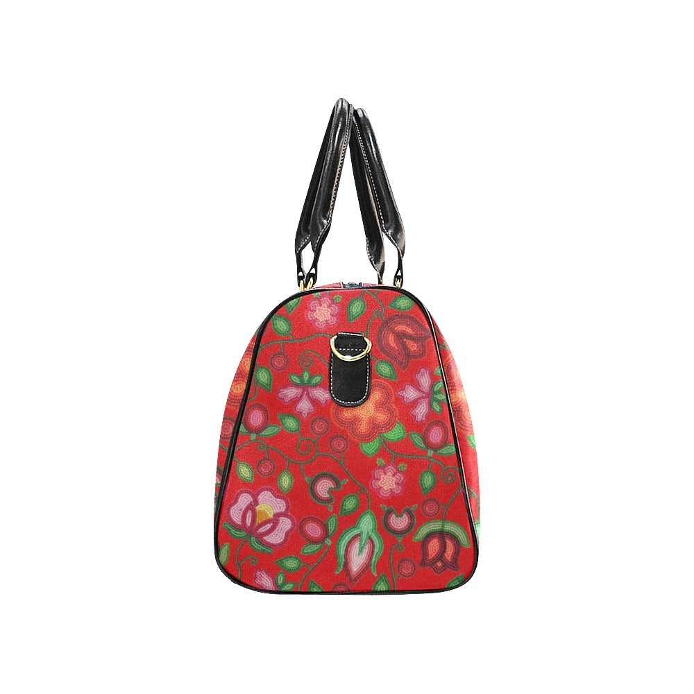 Rose Reverie Red Waterproof Travel Bag/Small