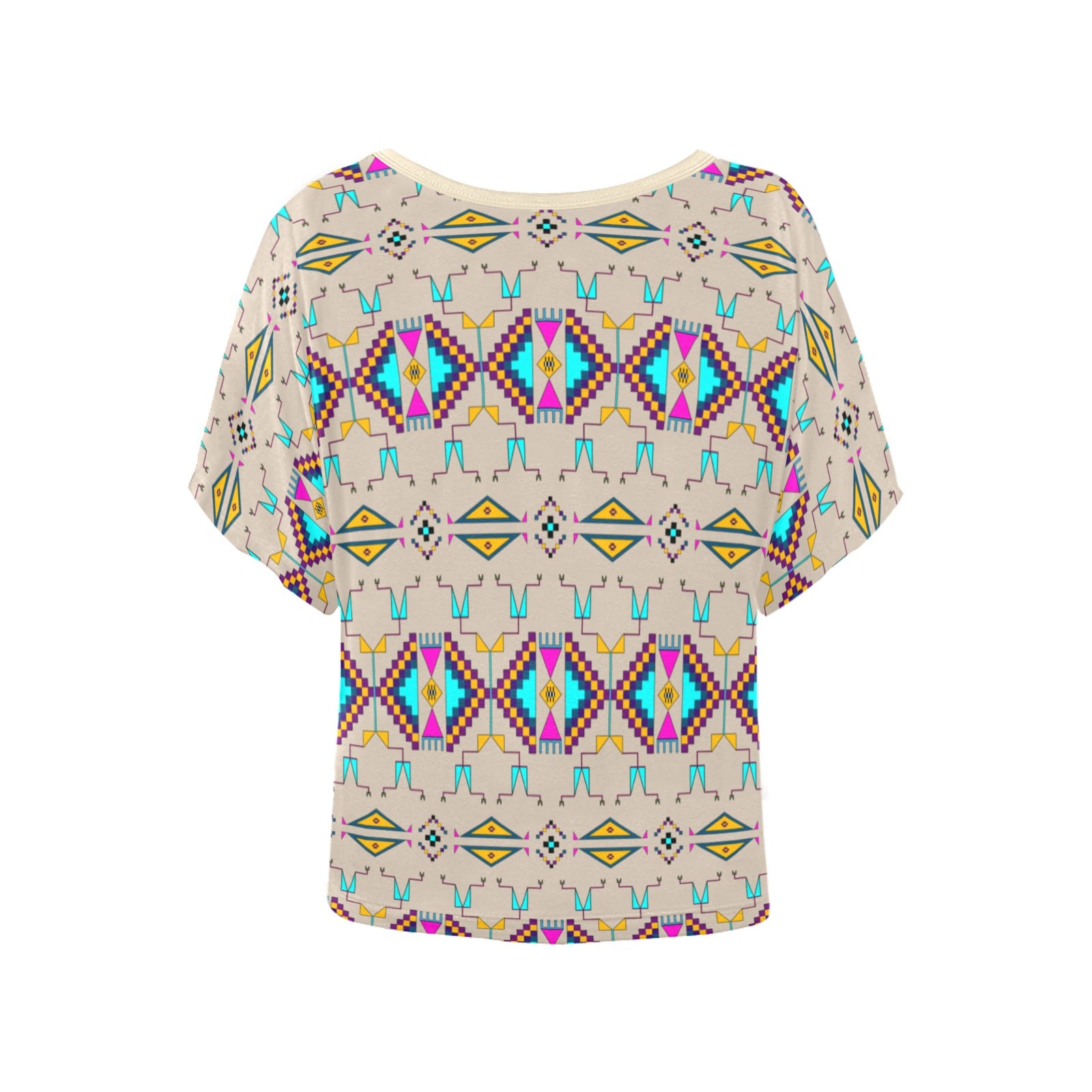 Rite of Passage Sand Women's Batwing-Sleeved Blouse T shirt