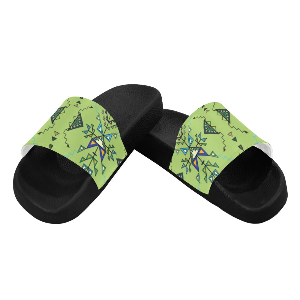 Bear Shield Green Men's Slide Sandals