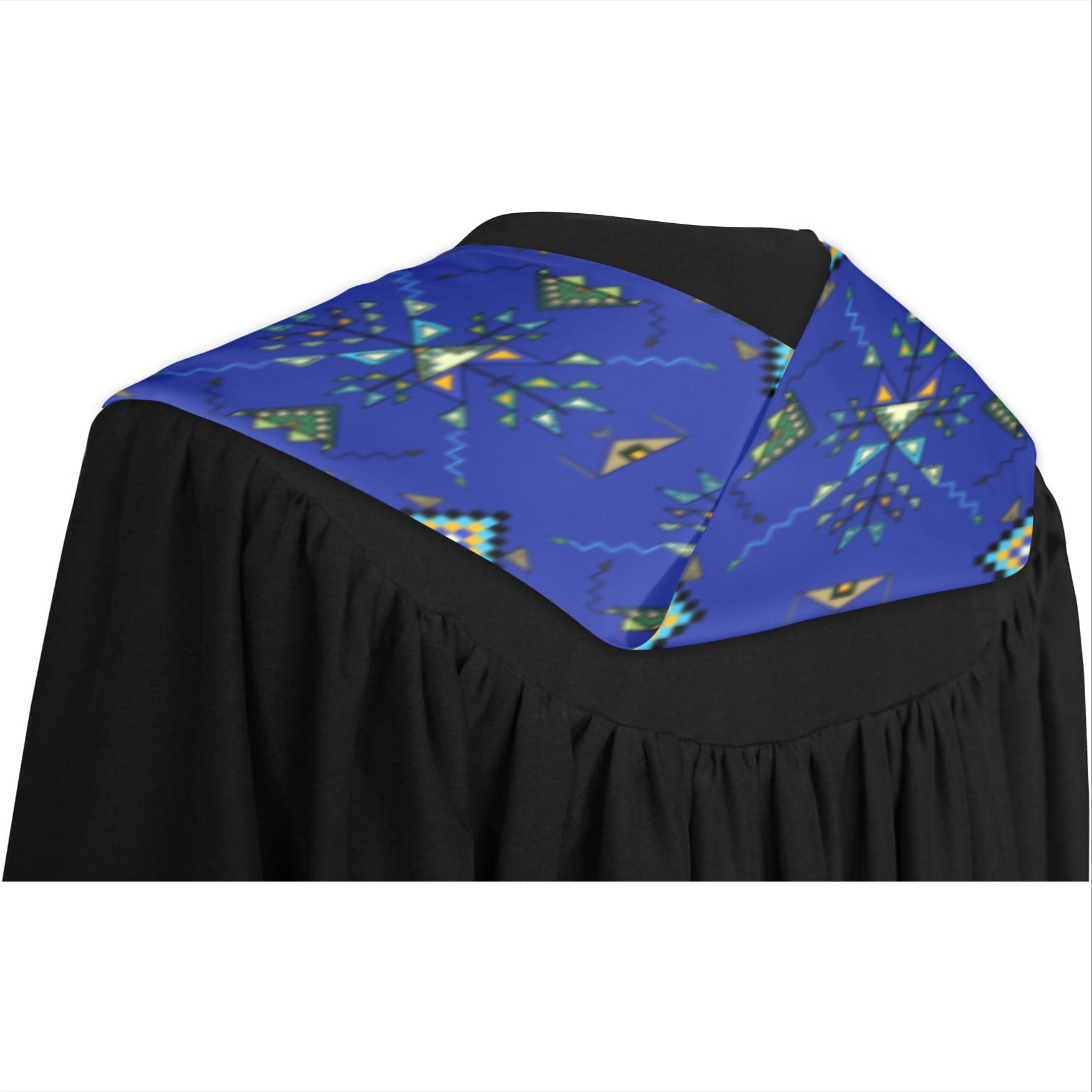 Bear Shield Dark Blue Graduation Stole