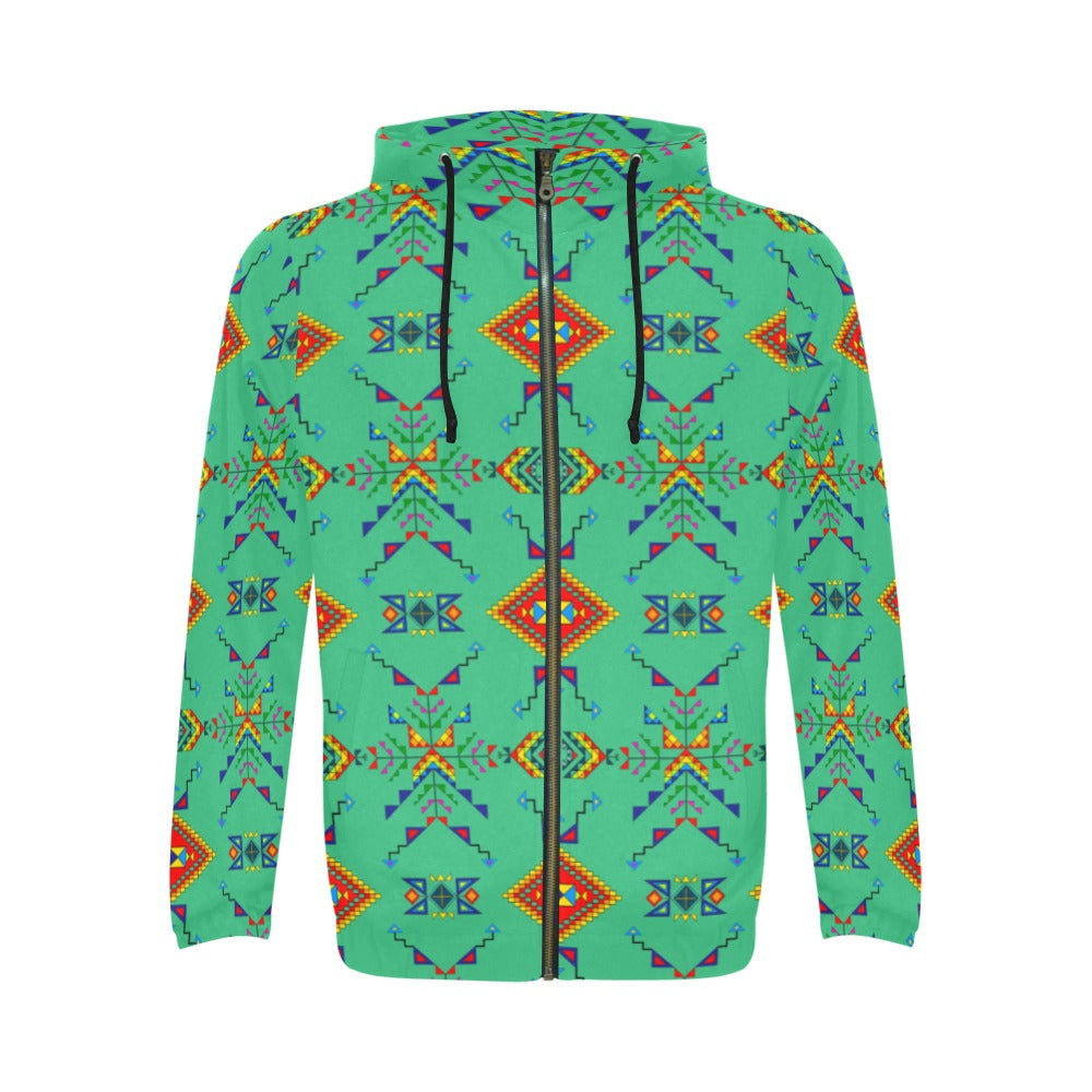 Buffalo Jump Sage Men's Zipper Hoodie
