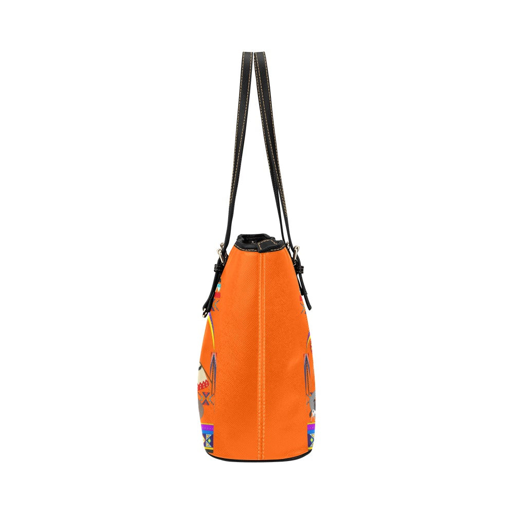 Seven Generations Medicine Leather Tote Bag/Large